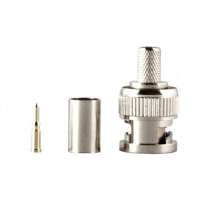 BNC Crimp Male RG59 Connector 3 in 1 BNC-CRIMP