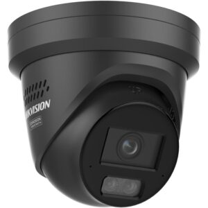 HIKVISION 4MP SMART HYBRID LIGHT WITH COLORVU TWO WAY AUDIO 2.8MM FIXED TURRET NETWORK CAMERA – BLACK DS-2CD2347G3-LIS2UY/S(L)