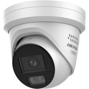 HIKVISION 4MP SMART HYBRID LIGHT WITH COLORVU TWO WAY AUDIO 2.8MM FIXED TURRET NETWORK CAMERA – WHITE DS-2CD2347G3-LIS2UY/S(L)