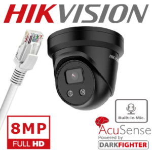 HIKVISION 8MP POE ACUSENSE DARKFIGHTER DS-2CD2386G2H-IU (2.8MM) BLACK