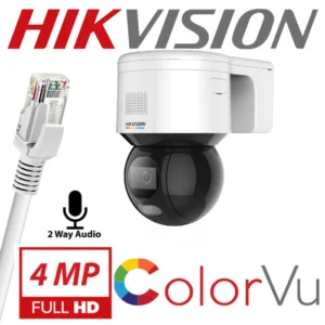 HIKVISION 4MP AcuSense ColourVu PT Network Camera WITH MIC & SPEAKER DS-2DE3A400BW-DE(F1)(T5)