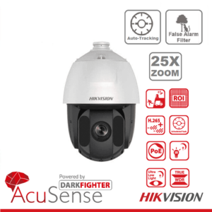 HIKVISION IP PTZ 7-INCH 4MP 25X ZOOM DARKFIGHTER NETWORK SPEED DOME AUTO-TRACKING DS-2DE7A425IW-AEB(T5)