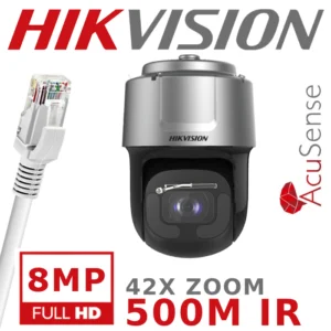 HIKVISION 8MP IP 42X DARKFIGHTER + SMART TRACKING + WIPER DS-2DF8C842IXS-AELW-T5