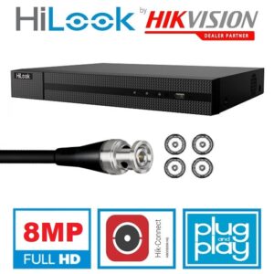 HILOOK DVR 4 CHANNEL 8MP DVR-204U-M1