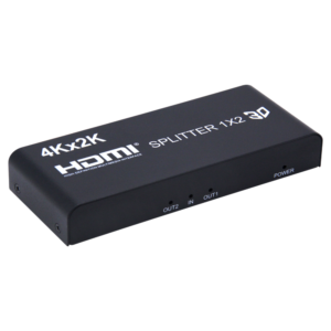 Hizone Pro 4K HDMI 2-Port Video Splitter – 1×2 HDMI Splitter w/ Solid Aluminum Housing – 4K 30Hz – to 30 Hz – HDMI In – HDMI Out