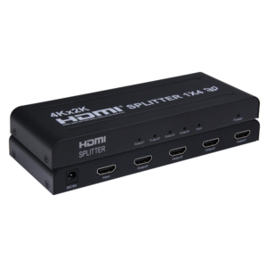 Hizone Pro 4K HDMI 4-Port Video Splitter – 1×4 HDMI Splitter w/ Solid Aluminum Housing – 4K 30H