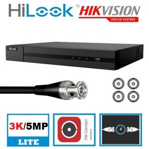 HILOOK DVR 4CH 3K/5MP LITE DVR-204Q-M1