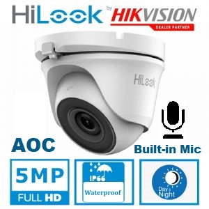 HILOOK 5MP AOC CAMERA TURRET WHITE THC-T150-MS
