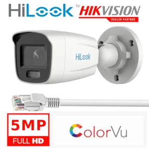 HILOOK IP 5MP COLORVU POE CAMERA IPC-B159H(2.8mm)