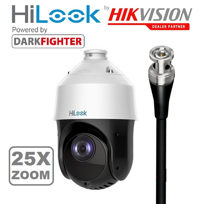 HILOOK PTZ TVI 25X ZOOM 2MP POWERED BY DARKFIGHTER IR ANALOG SPEED DOME CAMERA PTZ-T4225I-D