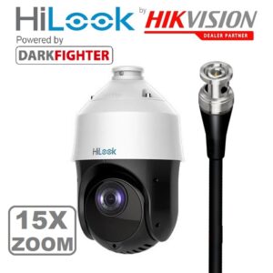HILOOK PTZ TVI 15X ZOOM POWERED BY DARKFIGHTER IR ANALOG SPEED DOME CAMERA PTZ-T4215I-D