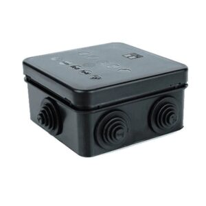 CCTV IP JUNCTION BOX 85x85x50mm IP65-BLACK