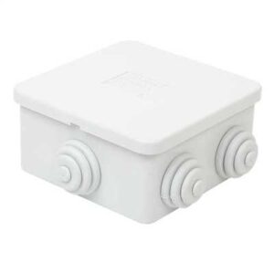 CCTV IP JUNCTION BOX 85x85x50mm IP65-WHITE