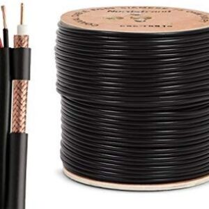 100 METER RG59 PLUS 2CORE CCTV CABLE REEL SHOTGUN CABLE – WOODEN REEL
