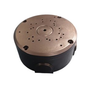 Outdoor IP Junction Box Round 120x120x54mm – BLACK
