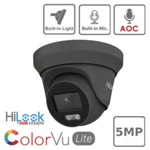 HILOOK 3K COLORVU CAMERA WITH MIC 2.8MM LENS THC-T259-MS GREY