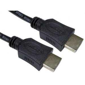 2MTR HDMI HI SPEED CABLE WITH ETHERNET – BLACK B/Q 125 77HDMI-020