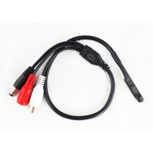 Sensitive High Gain CCTV Microphone Inline